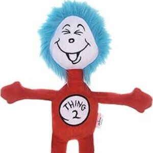 Dr. Seuss The Cat in the Hat Thing 2 Figure Plush Dog Toy, 6 Inch - NEW
